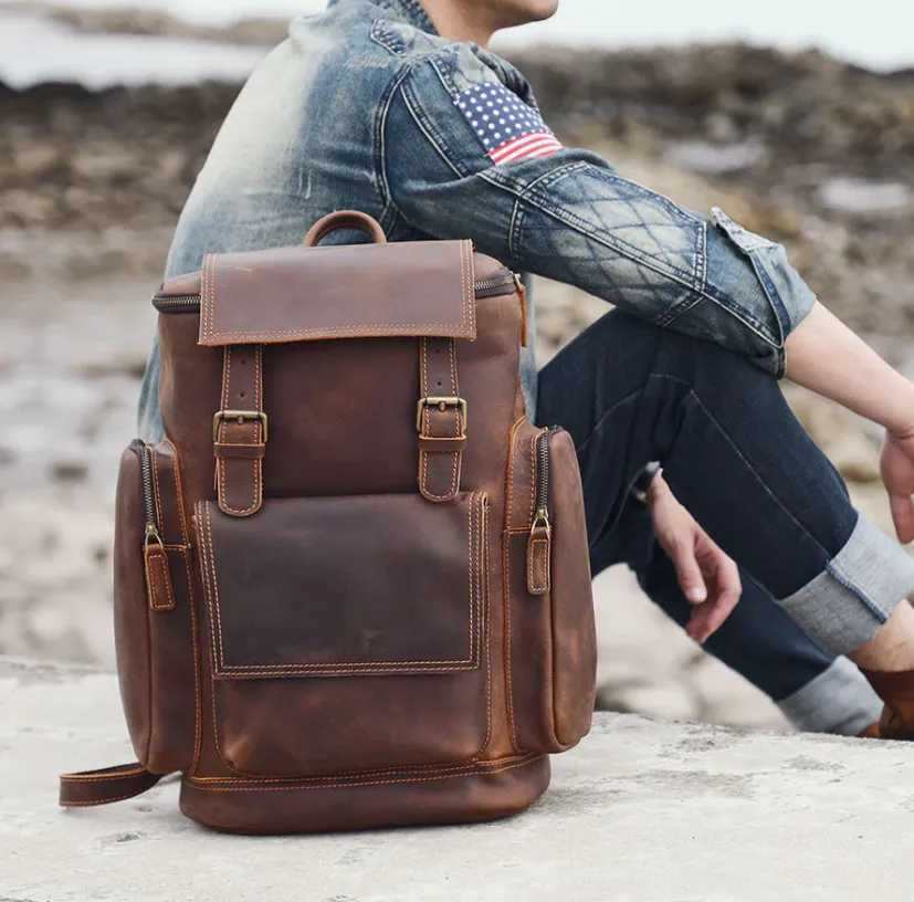 Leather Laptop Backpack | Lascaux