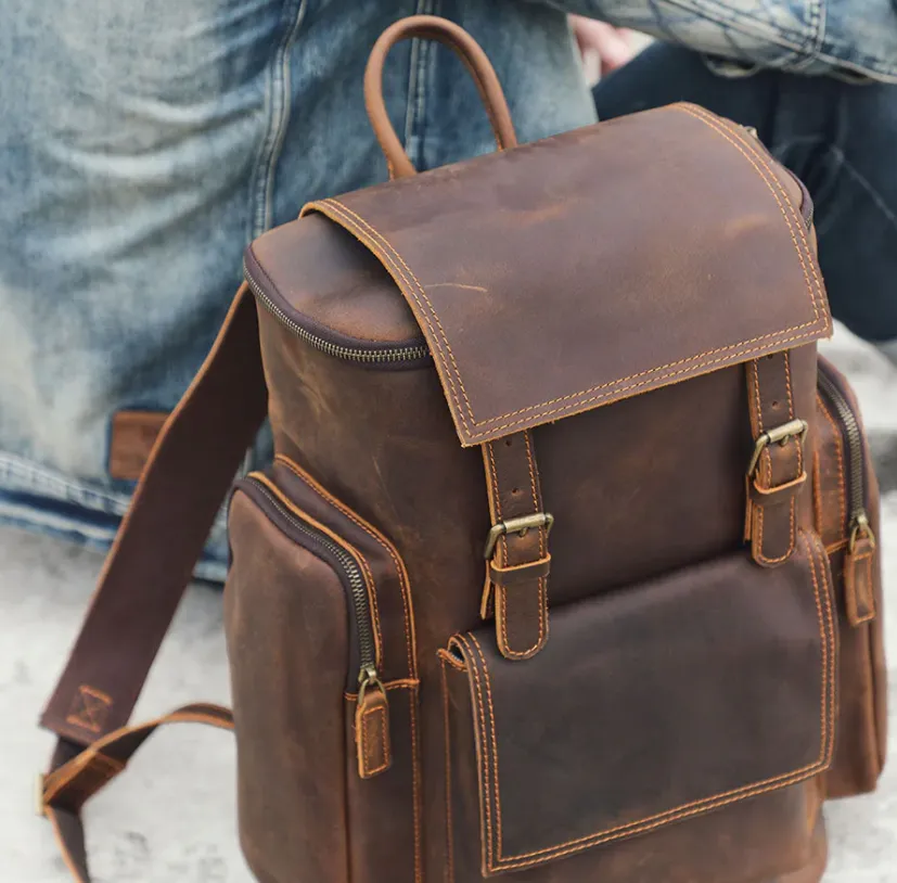 Leather Laptop Backpack | Lascaux