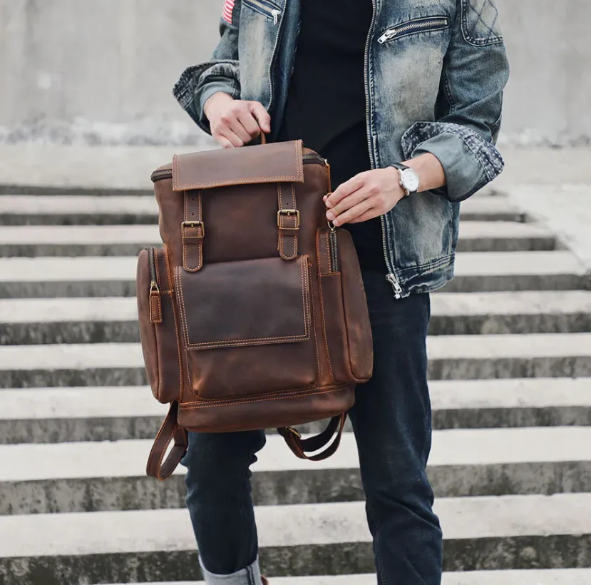 Leather Laptop Backpack | Lascaux