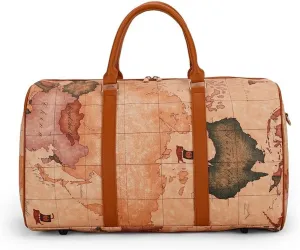 Leather large Travel Bag Weekender Overnight Bag Waterproof PU Leather Large Carry-On Bag with Travel Tote Duffel Bag for Men or Women