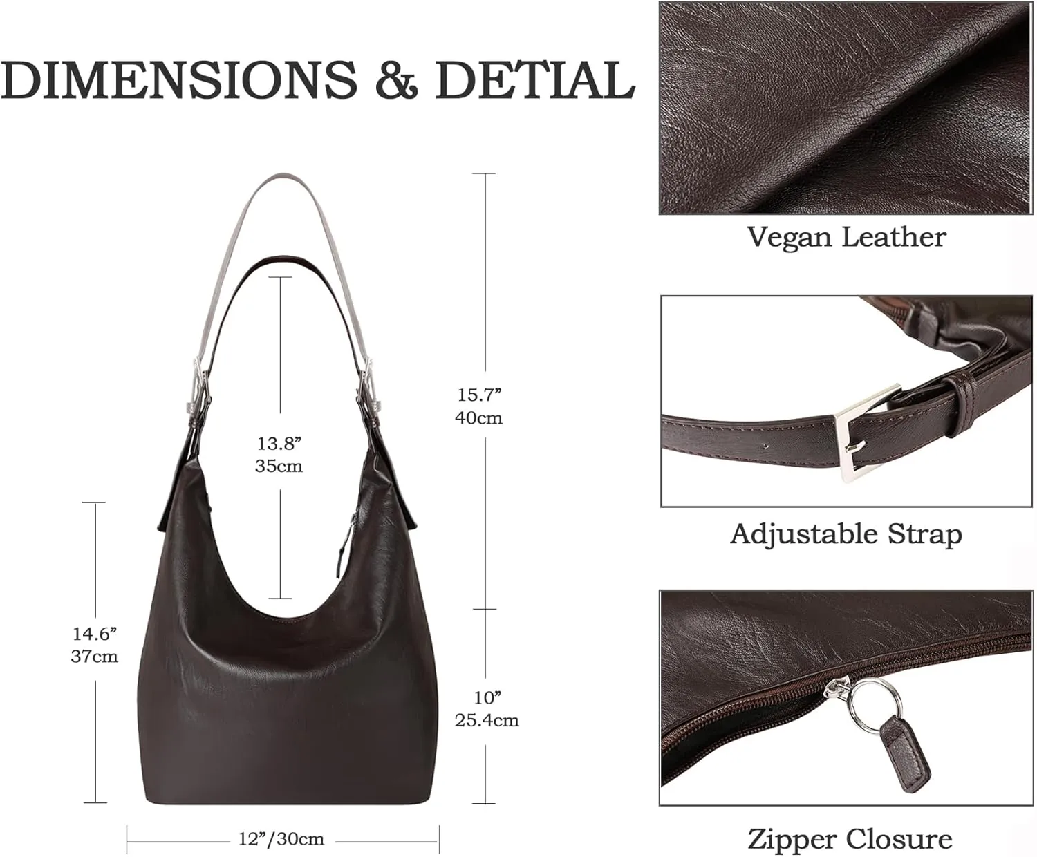 Leather Tote Bag, Oversized Hobo Bags, Large Tote Bag for Women Work, Vegan Leather Handbags Travel
