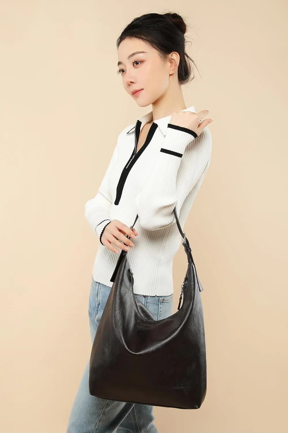 Leather Tote Bag, Oversized Hobo Bags, Large Tote Bag for Women Work, Vegan Leather Handbags Travel