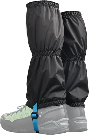 Leg Gaiters,Adjustable Lightweight Shoes Gaiters,Breathable Snake Gaiters Boots,Nylon Material Perfect for Snow Trail Running Hiking Walking Mountain Climbing