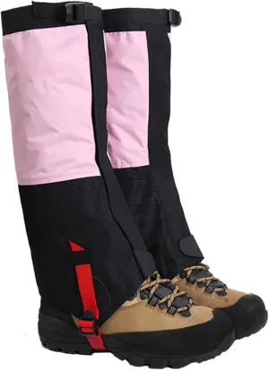 Leg Gaiters,Breathable Snake Gaiters Boots,Adjustable Lightweight Shoes Gaiters,Perfect for Snow Trail Running Hiking Walking Mountain Climbing(Size:XS~L)
