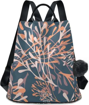 Lightweight Women Backpack Purse Shoulder Bag Casual Daypack Anti-theft Zipper With Pockets 13.4 X 5.9 X 15in Pattern 5