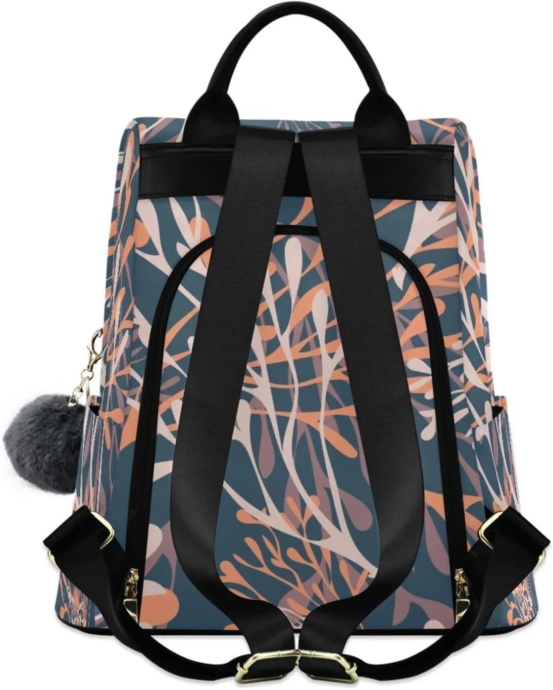 Lightweight Women Backpack Purse Shoulder Bag Casual Daypack Anti-theft Zipper With Pockets 13.4 X 5.9 X 15in Pattern 5