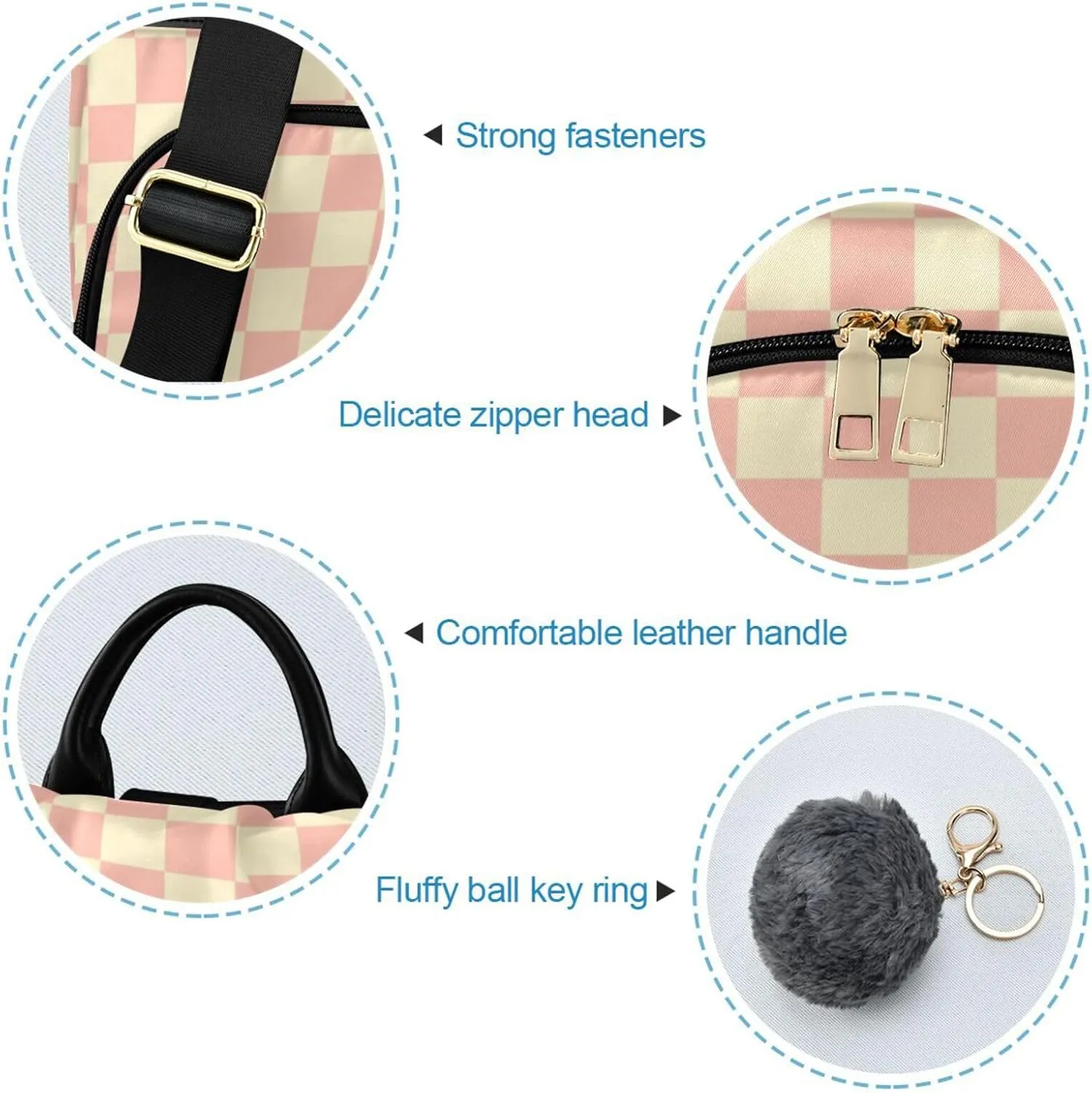 Lightweight Women Backpack Purse Shoulder Bag Casual Daypack Anti-theft Zipper With Pockets Pattern 9