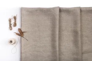 LINEN HERRINGBONE FABRIC
