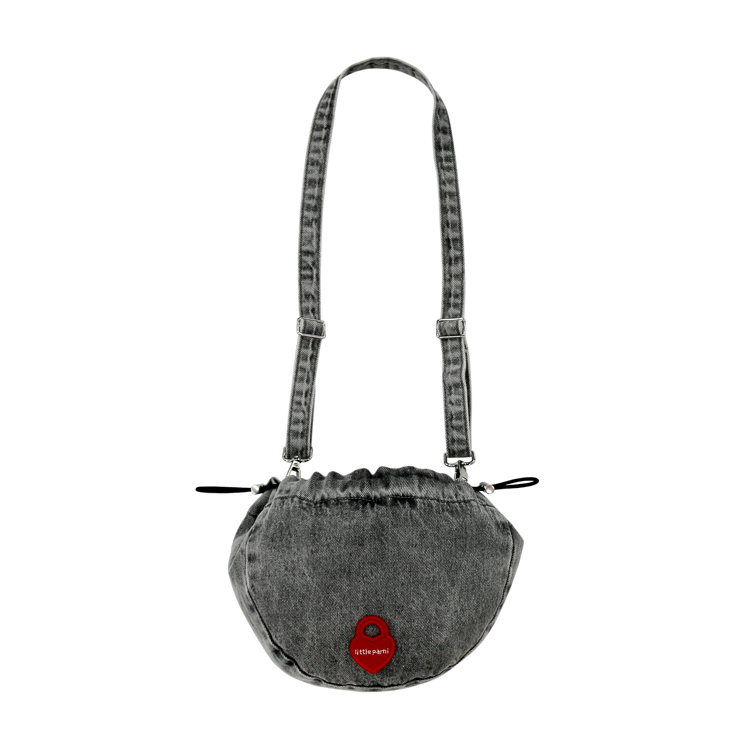 Little Parni Denim Messenger Bag K515 - Grey