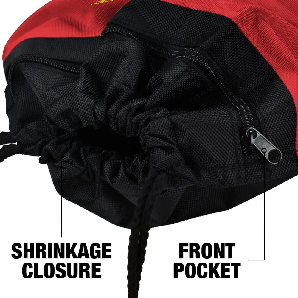 LOGOVISION Wonder Woman Wonder Woman Icons Logo Drawstring Backpack Sports Bag Sackpack 17" x 13", Perfect for Gym, Yoga or Practice