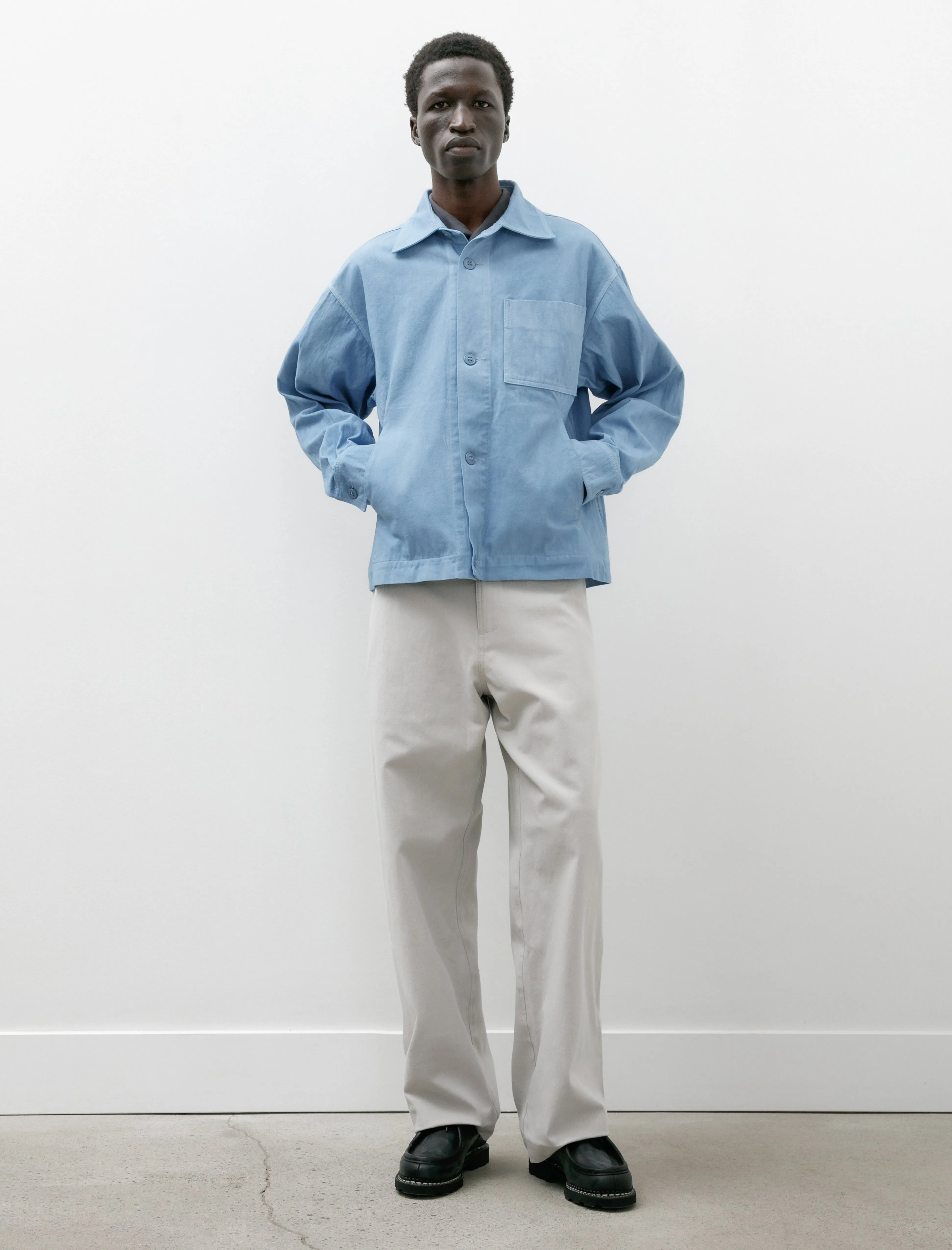 Lux Pants Slub Oxford Greige