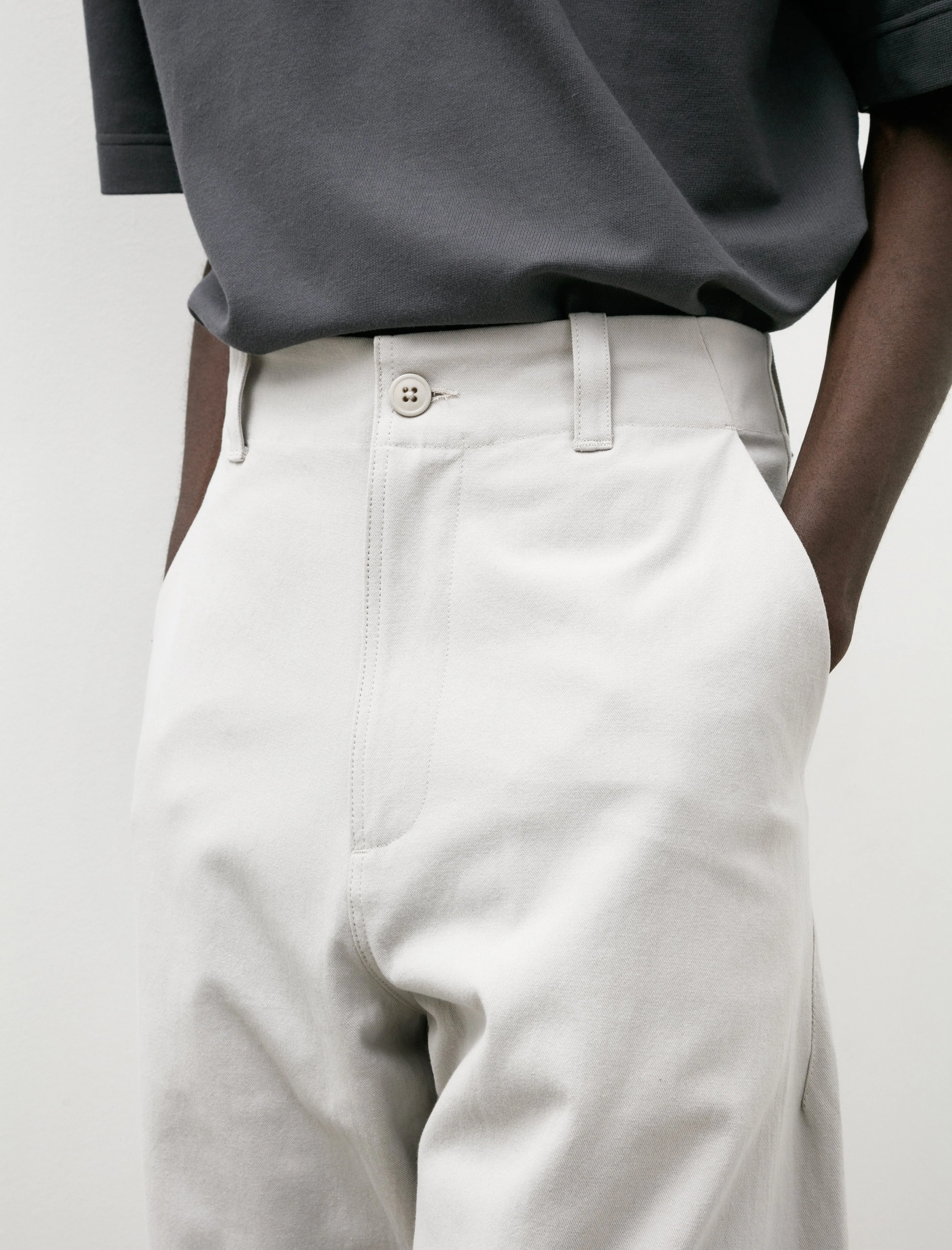 Lux Pants Slub Oxford Greige