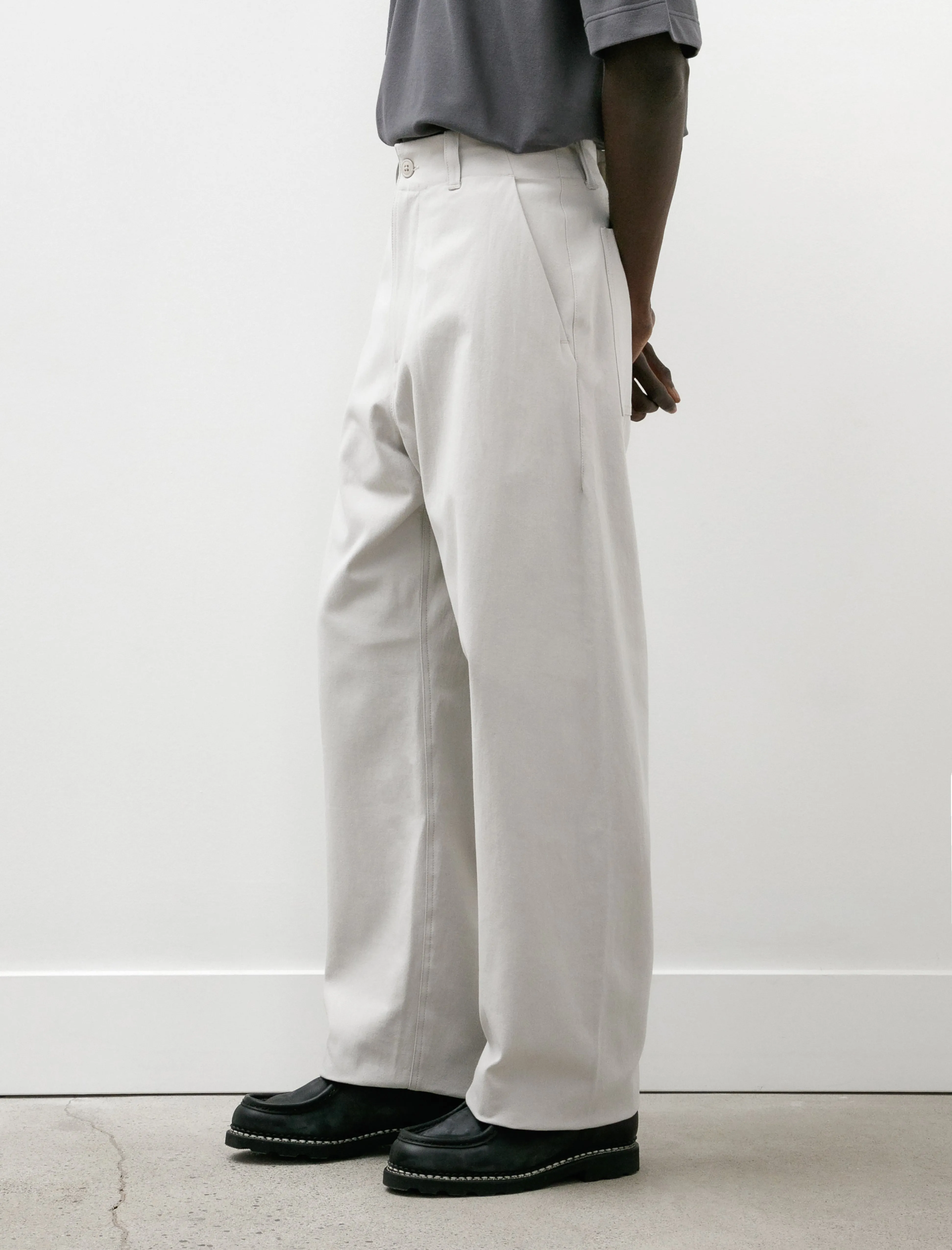 Lux Pants Slub Oxford Greige