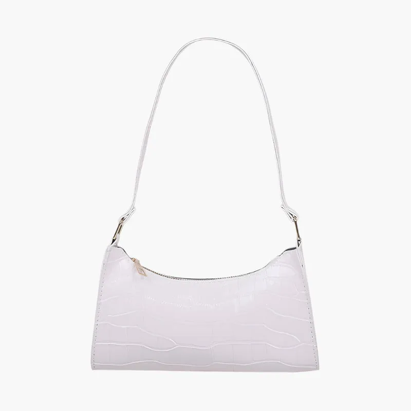 Lynda – Crocodile Embossed Shoulder Bag