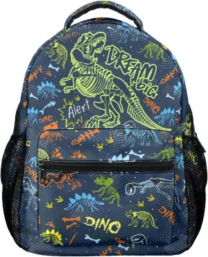 M YESCUSTOM Dinosaur Backpack School Bags, Cute Lightweight Middle School Elementary School Backpacks Laptop Bookbags for Students Boys Girls Kids Gifts