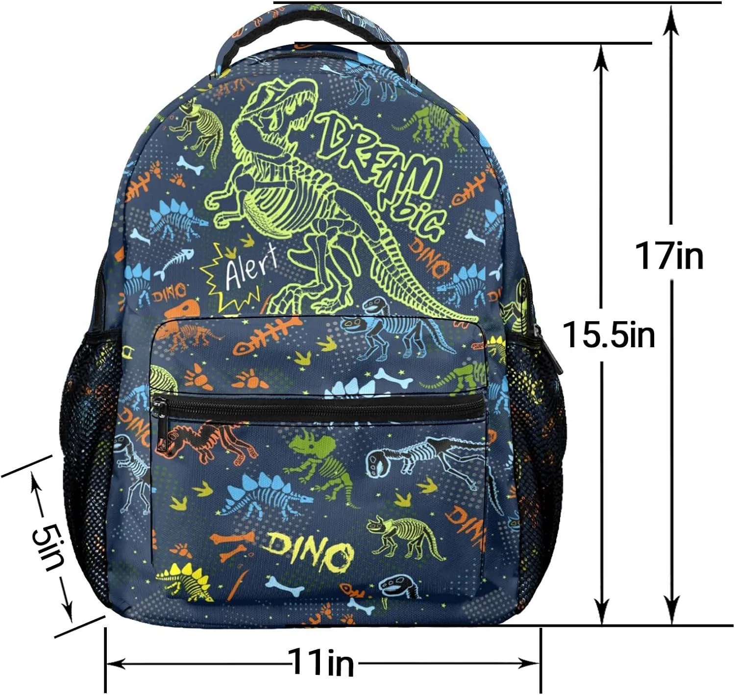 M YESCUSTOM Dinosaur Backpack School Bags, Cute Lightweight Middle School Elementary School Backpacks Laptop Bookbags for Students Boys Girls Kids Gifts