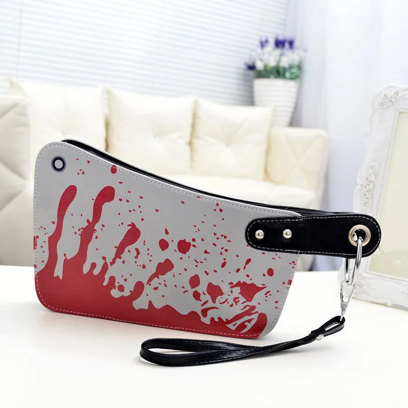 MAGIC UNION Fashion Women's Handbags Cleaver Clutch Bags Blood Choppers Purse Handbag Creative Phone Package Women Leather Bag
