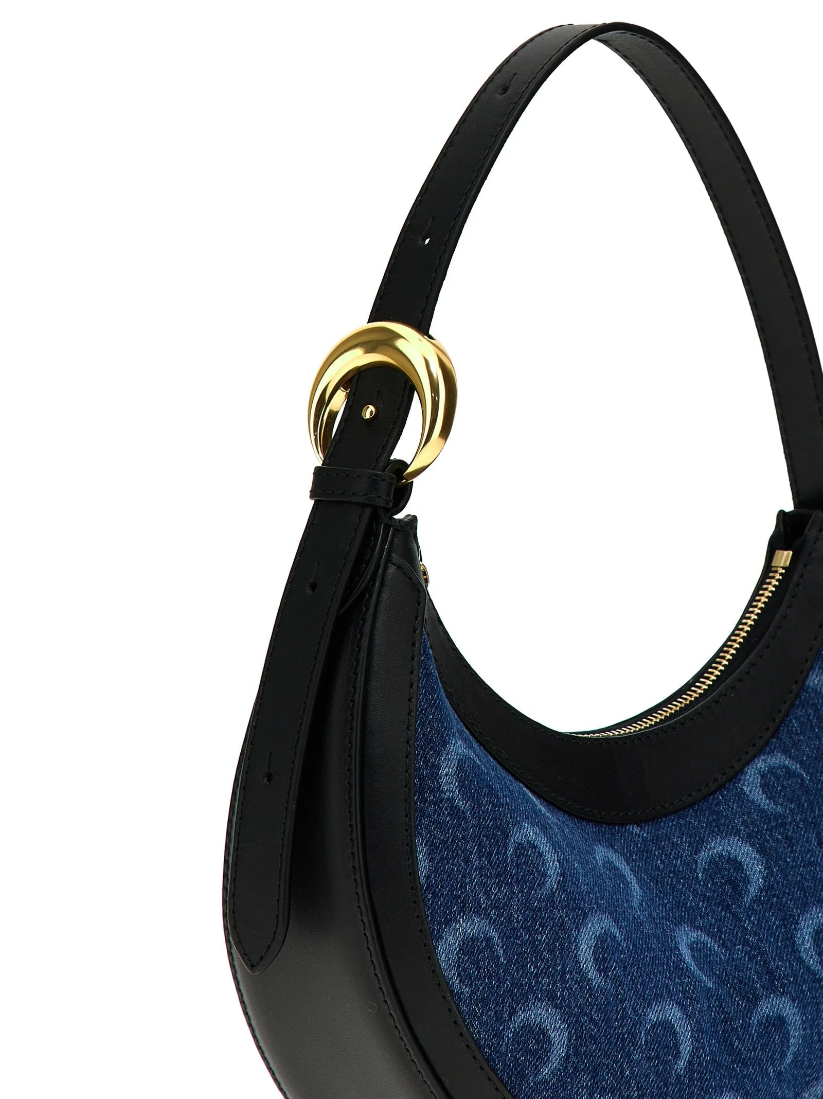 Marine Serre 'Deadstock Denim Mini Eclips' Shoulder Bag