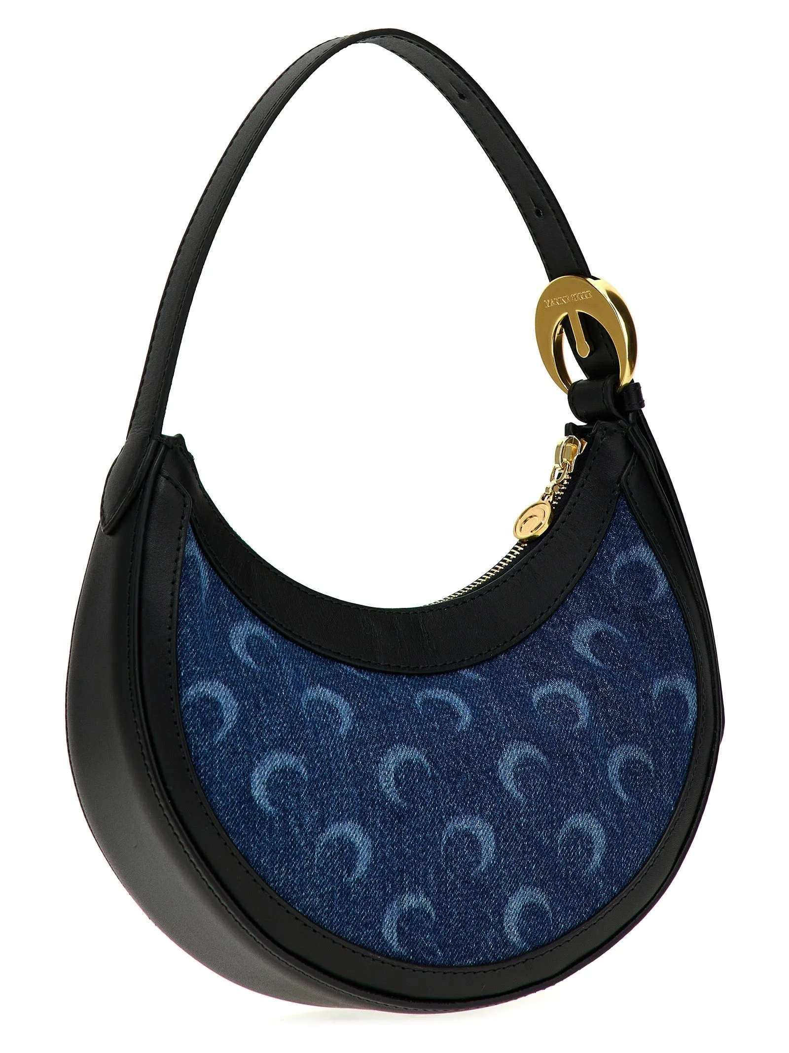 Marine Serre 'Deadstock Denim Mini Eclips' Shoulder Bag