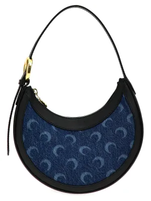Marine Serre 'Deadstock Denim Mini Eclips' Shoulder Bag