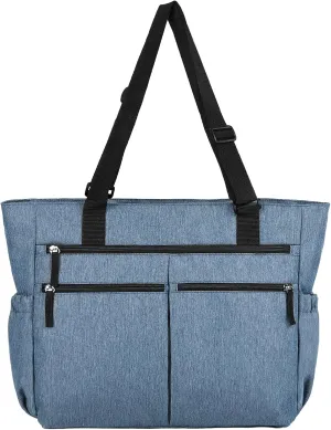 Marvolia Tote Bag for Women Work Large Tote Bags with Zipper Pockets Foldable Shoulder Handbags for Travel, Beach, Gym