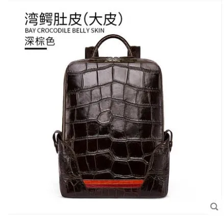 men New No-hassle returns men crocodile belly crocodile men crocodile backpack backpack bag gete Thai Functional for 2019 men leather for new 30-year