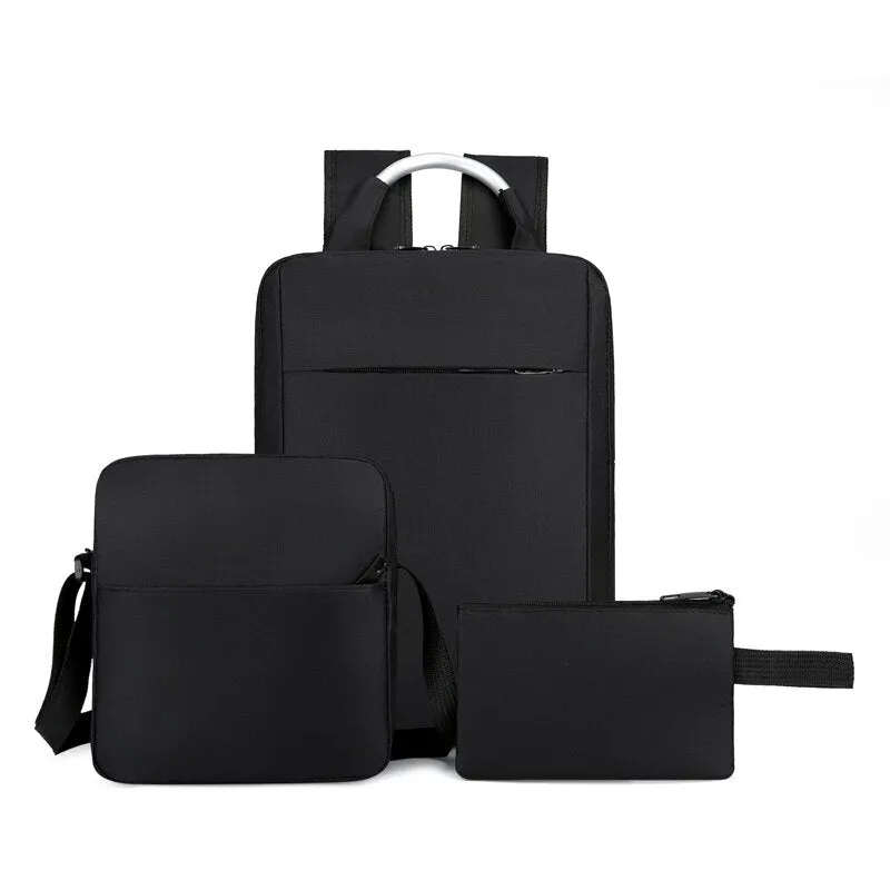 Mens Backpacks Multifunctional USB Charging Bag Waterproof Oxford Cloth Rucksack Male Portable Business Casual Laptop Bagpack