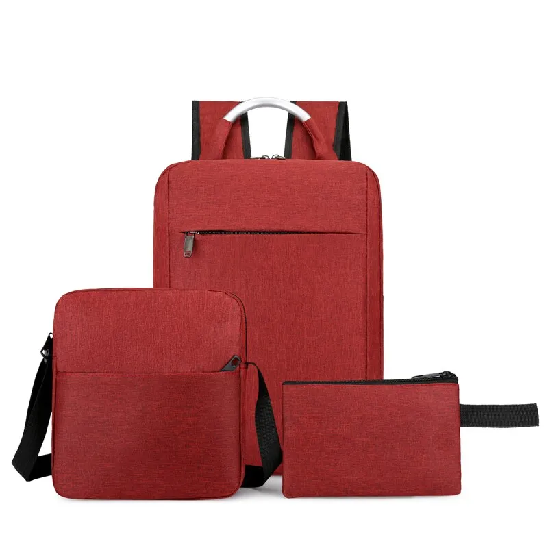Mens Backpacks Multifunctional USB Charging Bag Waterproof Oxford Cloth Rucksack Male Portable Business Casual Laptop Bagpack