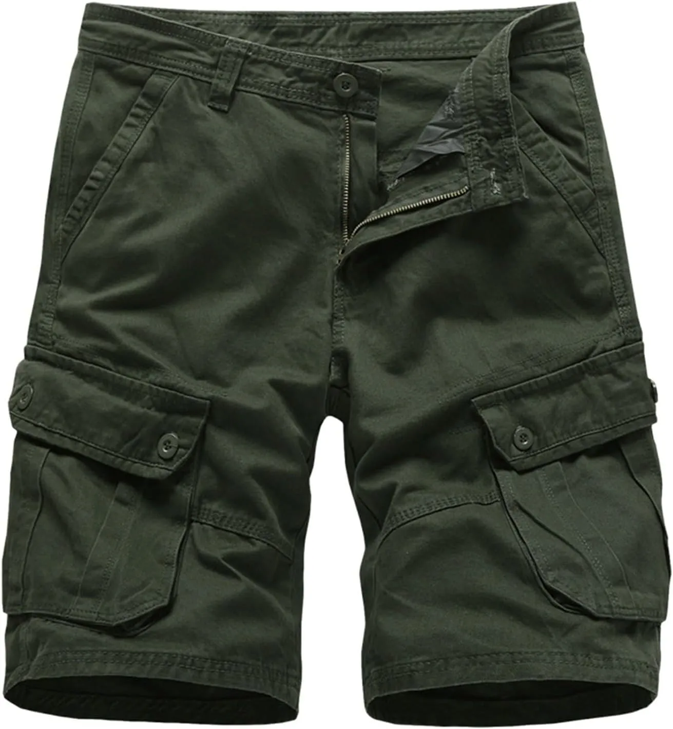 Mens Hiking Cargo Shorts with Pockets Lightweight Cargo Capris Casual Outdoor Golf Fishing Summer Trousers for Men
