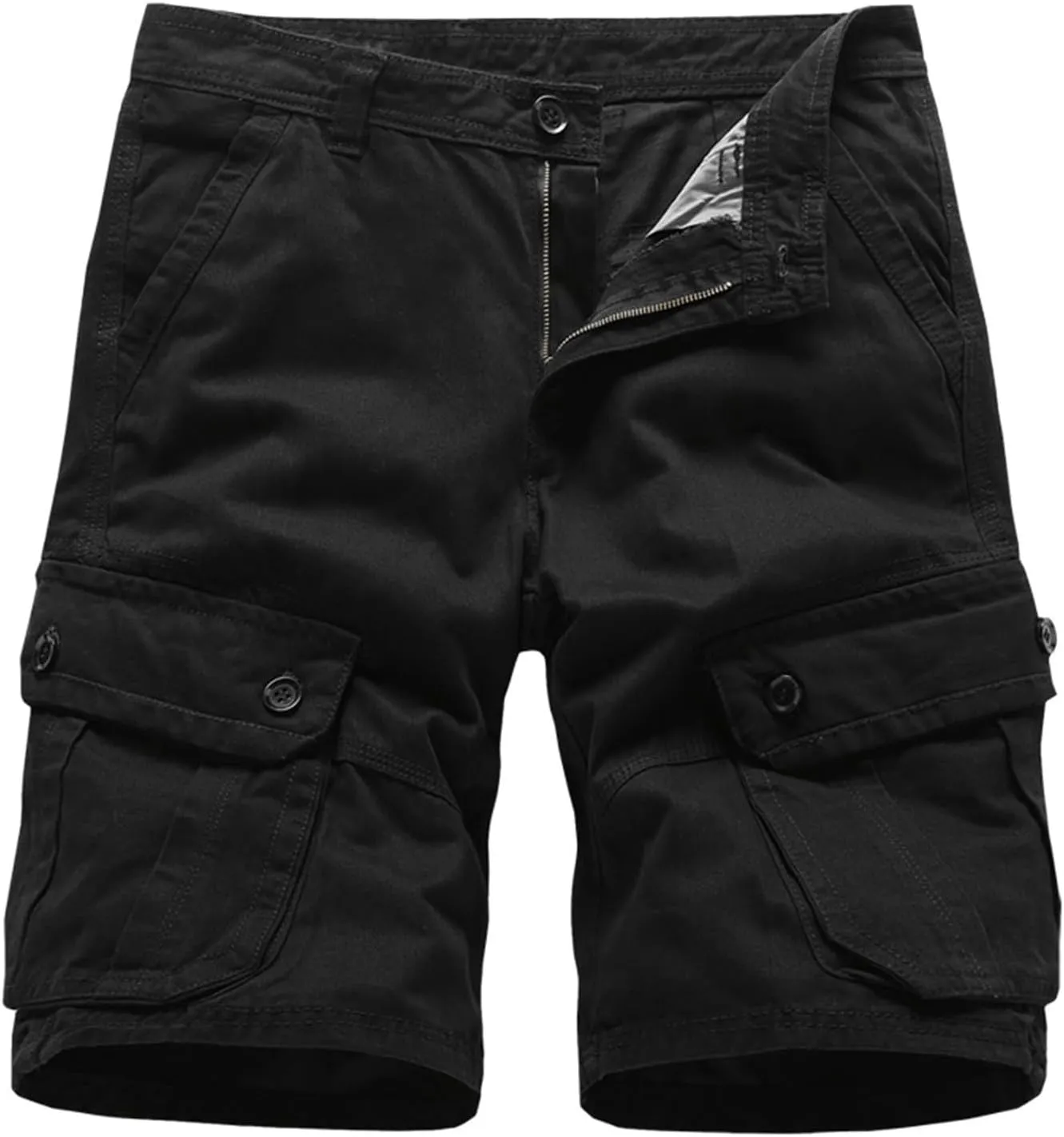 Mens Hiking Cargo Shorts with Pockets Lightweight Cargo Capris Casual Outdoor Golf Fishing Summer Trousers for Men
