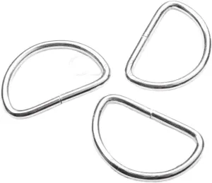 Metal D Ring 500pcs Metal 1/2"~1-1/4" D Rings Dee Ring Buckle Belt Webbing Handbag Straps Bag Pet Collar DIY