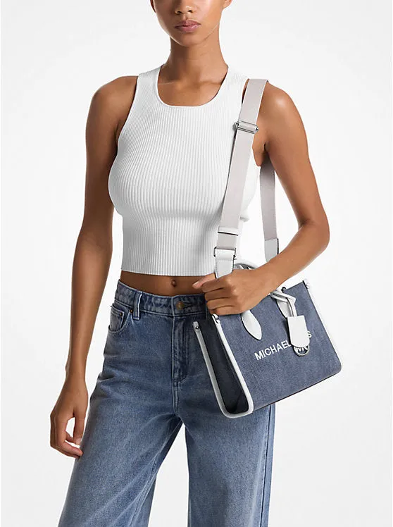 Micheal Kors Mirella Small Denim Crossbody Bag Denim