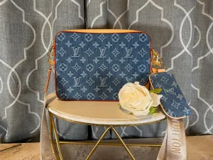 Mirror Bags- Lulu Denim Messenger Bag
