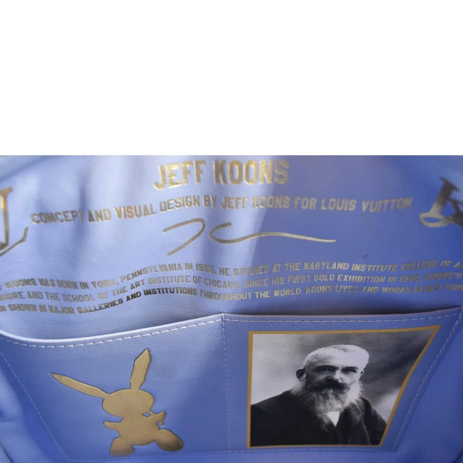 Monet Blue 30 Bag Speedy LOUIS Masters Coated Privacy-protected Sale ends today VUITTON Canvas Satchel