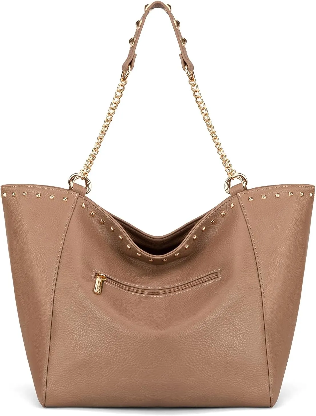 Montana West Large Tote Bag for Women Oversized Shoulder Purses with Chain Handbags