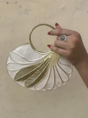 Mother of pearl clutch