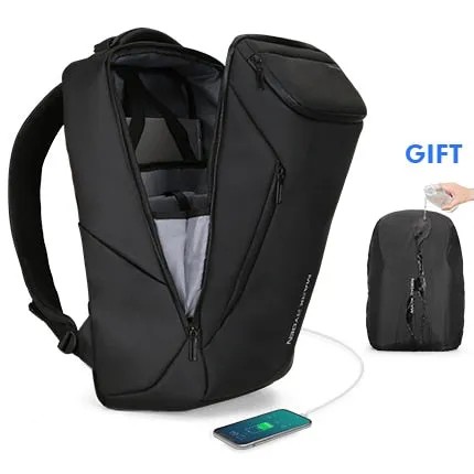 Multifunctional Waterproof 15.6 inch Laptop Bag USB Travel Bag