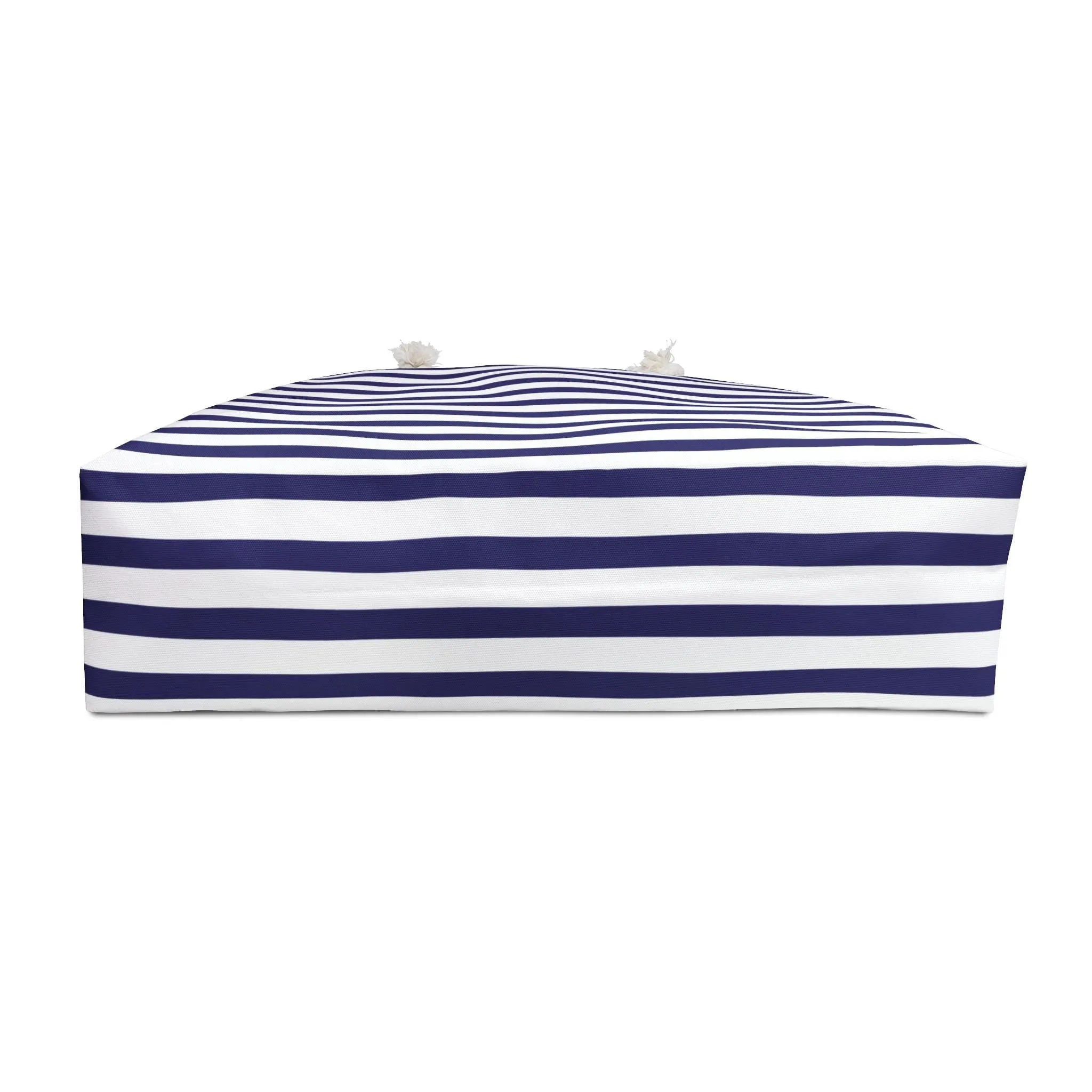 Nautical Blue Striped Weekender Bag Weekender Tote Bag Oversized Bag Lined Beach Tote Lake Trip Bag Travel Great Vacation Spring Break Bag