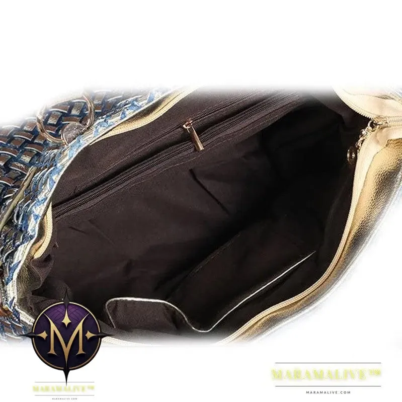 New Diamond-studded Denim Single-shoulder Messenger Bag