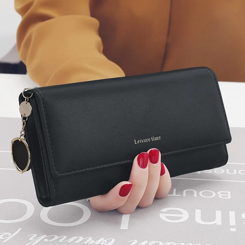 New Fashion Women Wallets Long Style Multi-Functional Wallet Purse Fresh PU leather Female Clutch Card Holder