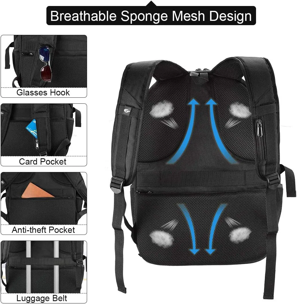 NEWHEY Laptop Backpack 18 Inch Business Travel Backpacks for Men Women Extra Large Waterproof TSA Anti Theft College Bookbags with USB Charging Port 18.4 Gaming Computer Backpack,Blue