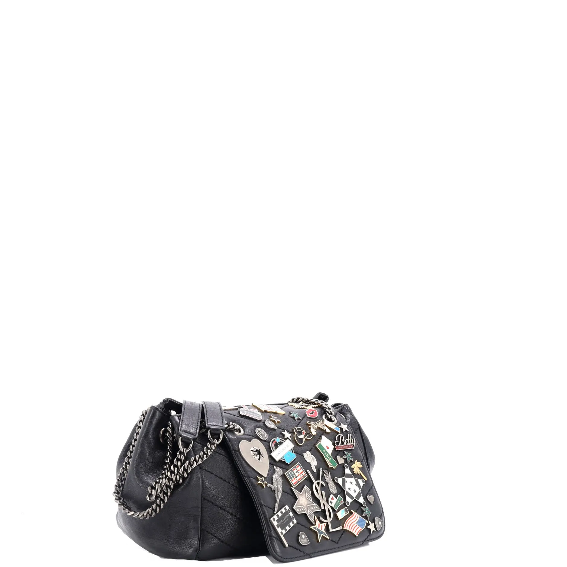 Nolita Satchel Embellished Matelasse Chevron Leather Small