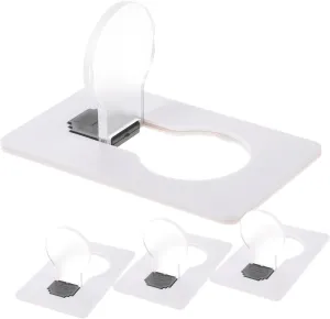 NUOBESTY 4pcs Portable Night Lights Creative Card Shape Design for Handbags Backpacks and Purses Compact Construction for Safety Present for Friends and Family