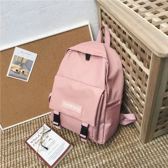 Nylon Backpacks For Women 2019 Teenage Girls Backpack Lady High Capacity School Bag Female Book Bags Lady Back Pack
