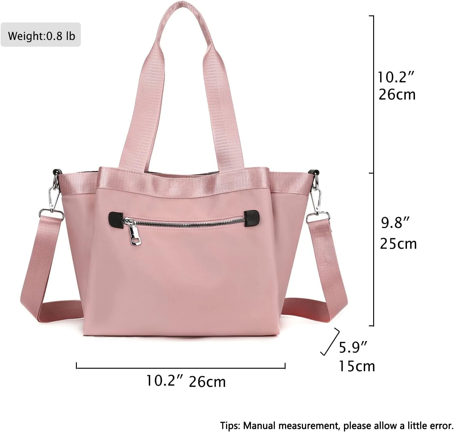 Nylon Crossbody Bags for Women Tote Bag with Pockets Satchel Purse Handbags Shoulder Bags Travel Messenger Bag