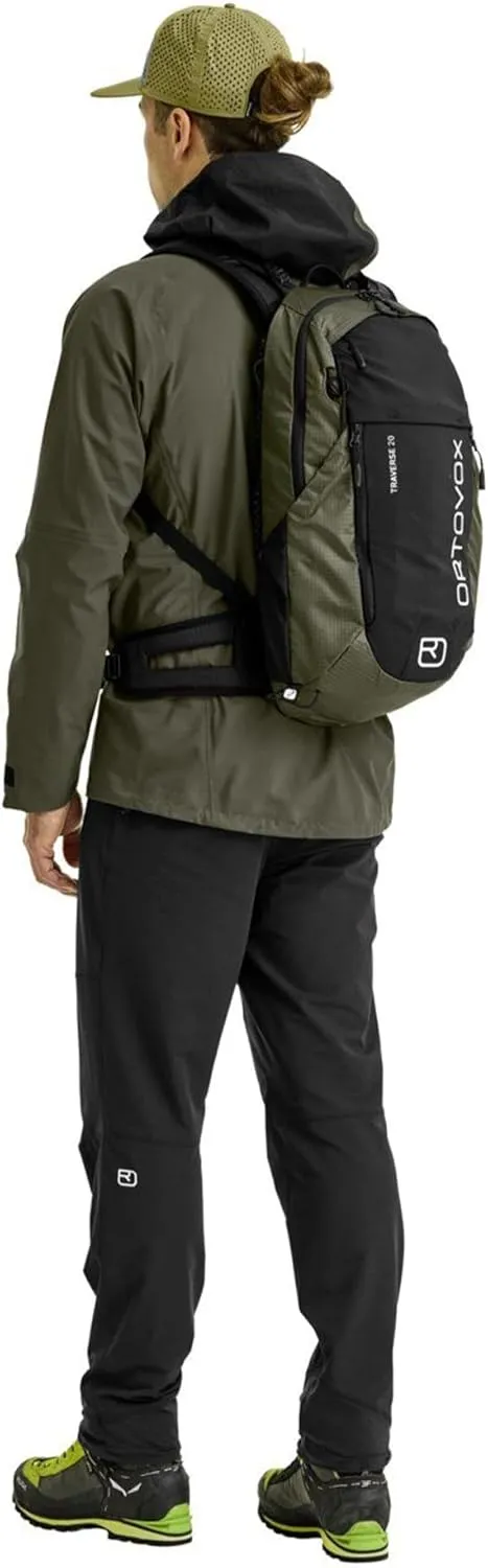 Ortovox Traverse 20L Alpine Climbing Backpack for Men & Women - Dark Wild Herbs - 20 Liter