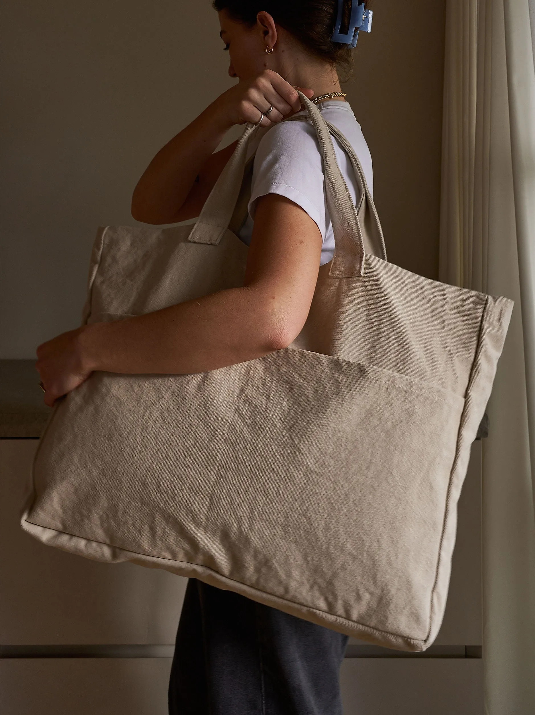 Oversized Carryall Bag - Oat