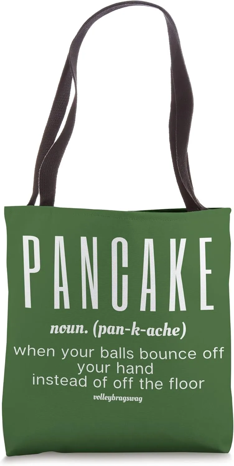 PANCAKE (Noun) When Your Balls Bounce Off Your Hand Instead Tote Bag