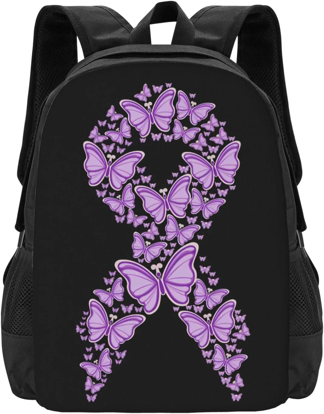 Pancreatic Cancer Awareness Backpack Lightweight Large Capacity Laptop Backpack Travel Backpacks for Unisex