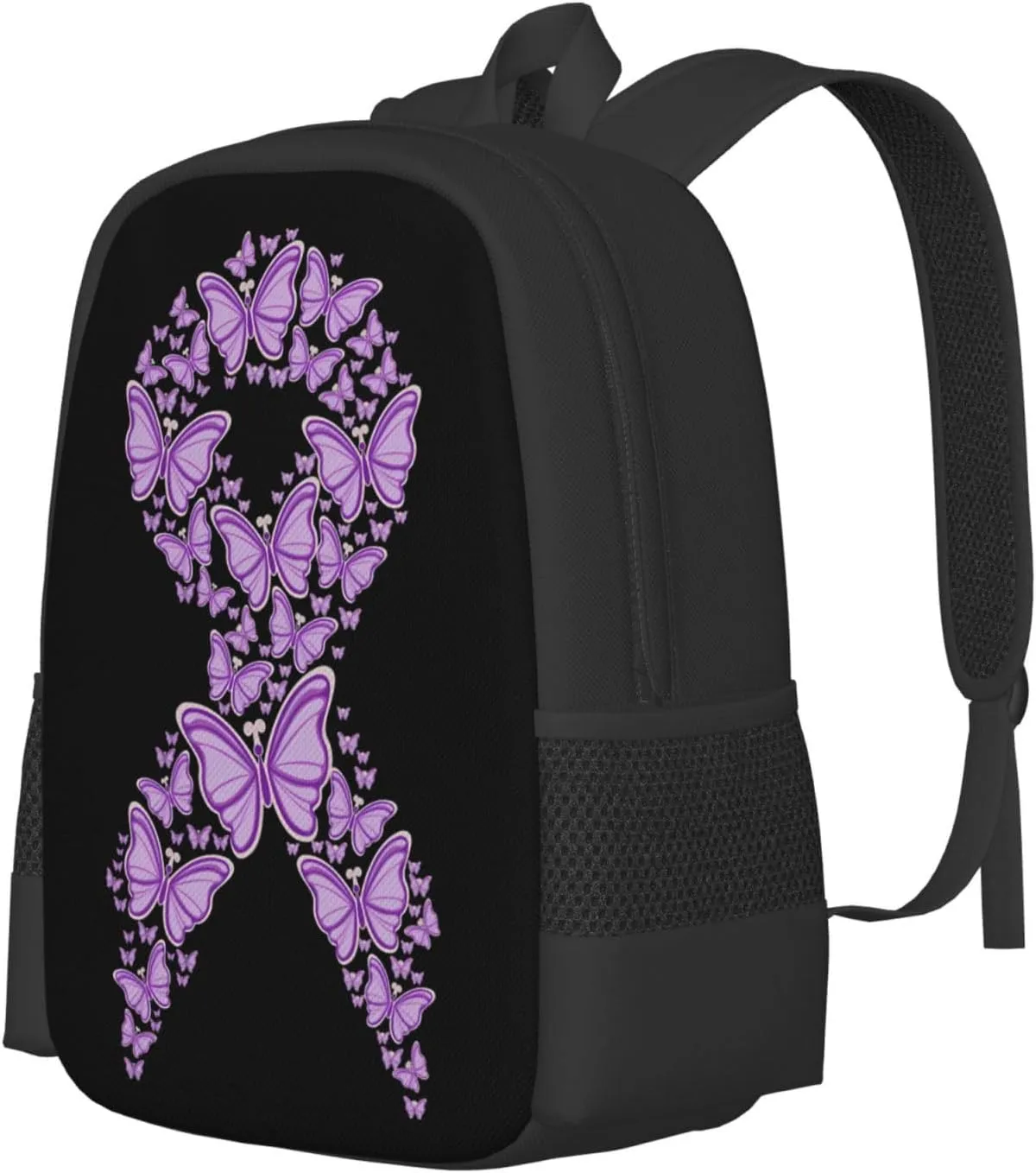 Pancreatic Cancer Awareness Backpack Lightweight Large Capacity Laptop Backpack Travel Backpacks for Unisex